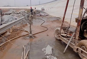 榆林公路钻孔施工